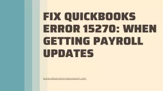 QuickBooks Error 15270: Expert Tips and Solutions to Fix It