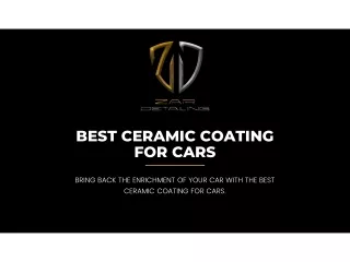 Crafting Brilliance with Ceramic Coating