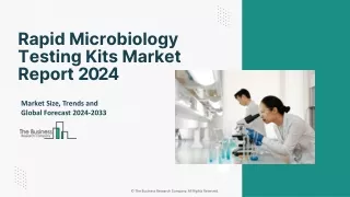 Rapid Microbiology Testing Kits Market Outlook, Insights, and Size 2024-2033