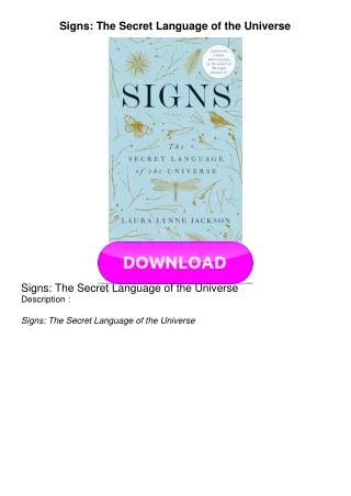 PDF BOOK Signs: The Secret Language of the Universe