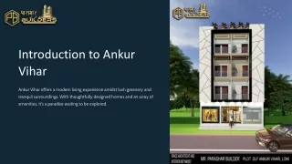 राजमहलों  जैसा  दिखने  वाला  यह  प्यार घर। 3 BHK FLATS IN ANKUR VIHAR ।।