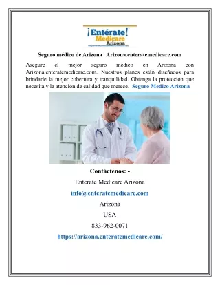 Seguro médico de Arizona | Arizona.enteratemedicare.com