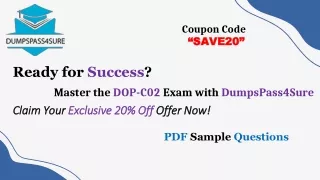 Pass4Sure: Your Gateway to AWS Excellence with DOP-C02 Exam Questions – 20% Off