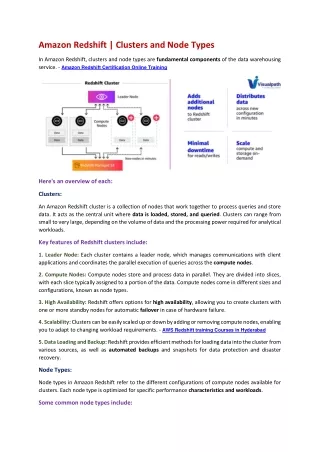 Amazon Redshift Certification Online Training | Visualpath