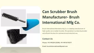 Can Scrubber Brush, Can Scrubber Brush Manufacturer in Ahmedabad