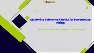 Mastering Reference Checks for Powerhouse Hiring