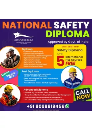 Crafting a structured study Plan -  National Safety Diploma in Chennai