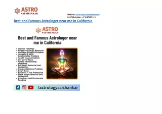 Best and Famous Astrologer near me in California