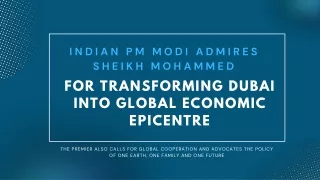 Dubai into Global Economic Epicentre