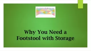 Why You Need a Footstool with Storage