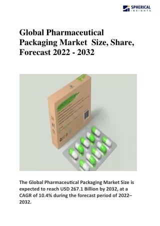 Global Pharmaceutical Packaging Market