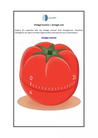 Chatgpt Scanner  Zerogpt.com