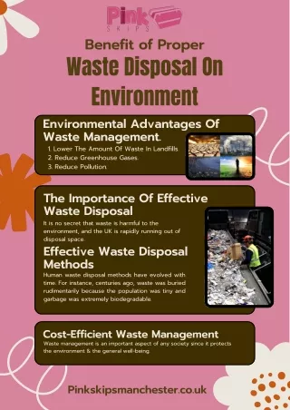 Benefit of Proper Waste Disposal on Environment