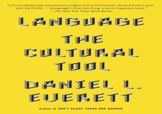 ❤ PDF ❤ DOWNLOAD FREE Language: The Cultural Tool bestseller