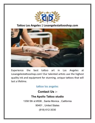 Tattoo Los Angeles | Losangelestattooshop.com