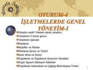 OTURUM-4 İŞLETMELERDE GENEL YÖNETİM-1