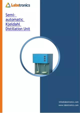 Semi-automatic-Kjeldahl-Distillation-Unit