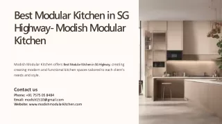 Best Modular Kitchen in SG Highway