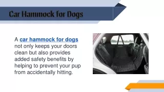 Car Hammock for Dogs