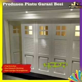 PROFESSIONAL..!! Wa 0852 1824 3246 Produsen Pintu Garasi Minimalis Besi Fortress Untuk Rumah Di Sulawesi Selatan