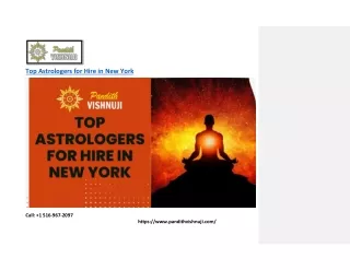 Top Astrologers for Hire in New York