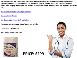 Discover the Best for seizure Buy neurontin online