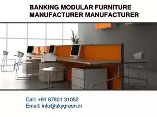 Banking Modular Furniture Manufacturer in Ahmedabad, Top Banking Modular Furnitu