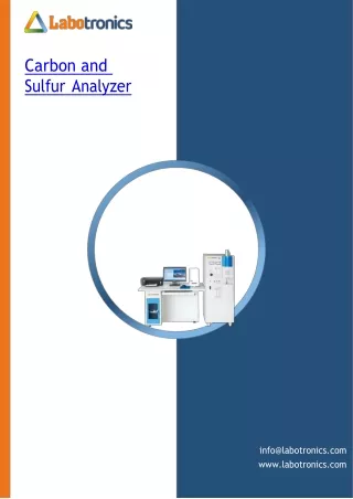 Carbon-and-Sulfur-Analyzer