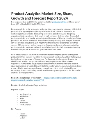 Product Analytics Market