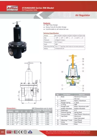 Pneumatic Air Regulator