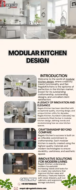 MODULAR KITCHEN DESIGN | Regalo Kitchens