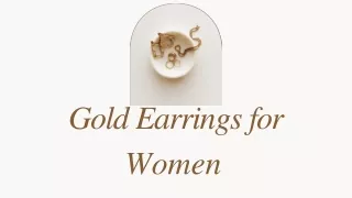 Gold Earrings for Women