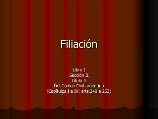 Filiación