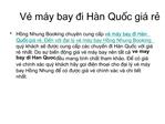 Vé máy bay đi Hàn Quốc giá rẻ