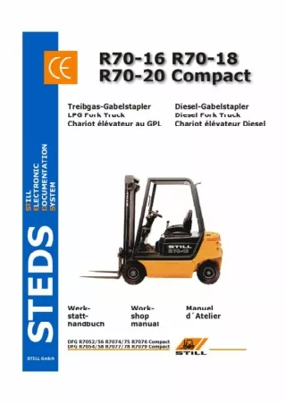 Still Diesel Fork Truck Forklift R70-20 Compact Series Service Repair Manual