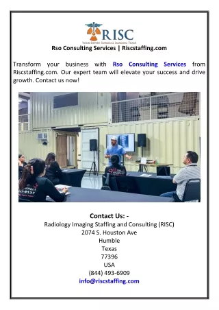 Rso Consulting Services Riscstaffing.com