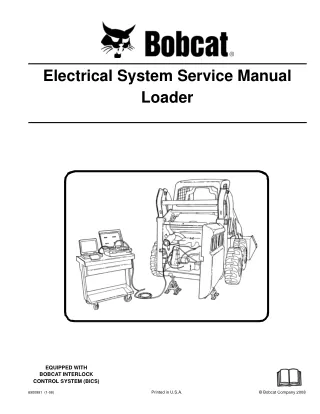 Bobcat Electrical System Service Repair Manual