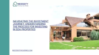 Navigating the Investment Journey Understanding the Process for Investing in SDA Properties