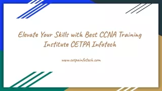 Best CCNA Training Institute