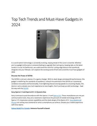 Top Tech Trends and Must