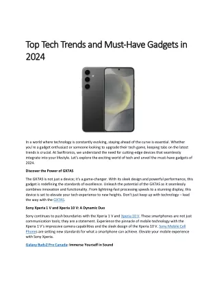 Top Tech Trends and Must