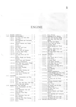 1979 Mazda Rx7 Service Repair Manual