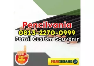 TERBAIK! WA 0813-2270-0999 Jual Pensil Custom Polos Murah Jogja Magelang Pusat Supplier Pencil PVA