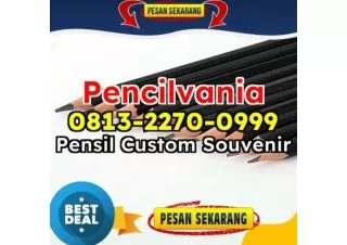 TERBARU! WA 0813-2270-0999 Jual Pensil Custom Promosi Murah Palembang Bengkulu Pusat Grosir Pencil PVA