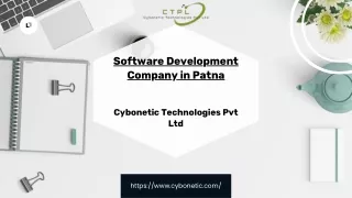 Software Development Company in Patna: Cybonetic Technologies Pvt Ltd