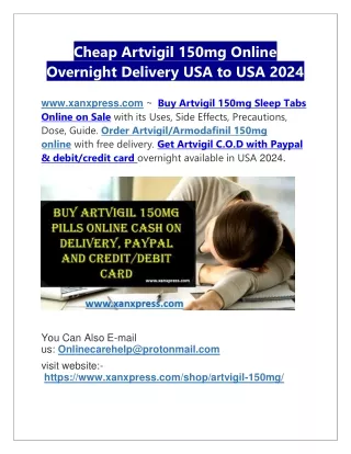 Cheap Artvigil 150mg Online Overnight Delivery USA to USA 2024