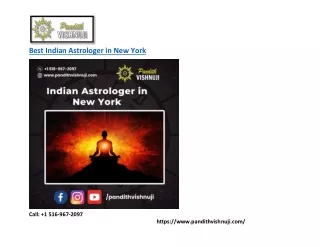 Best Indian Astrologer in New York