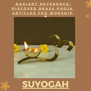 Radiant Reverence Discover Brass Pooja Articles for Worship