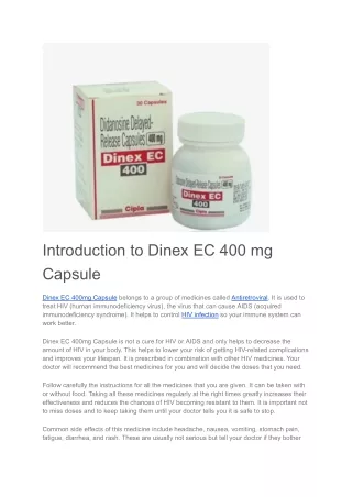 Dinex EC 400mg Capsule