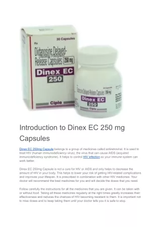 Dinex EC 250mg Capsule